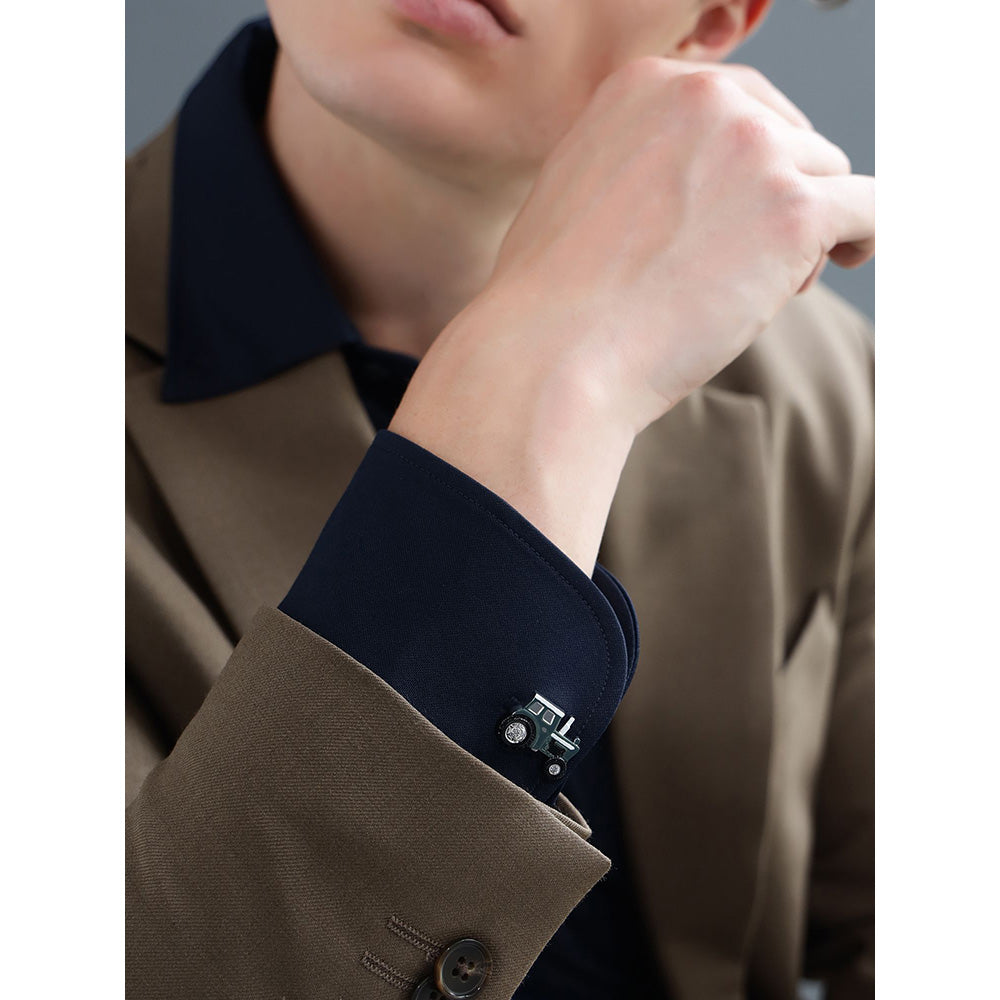 Shaze Trailblazer Green Cufflinks