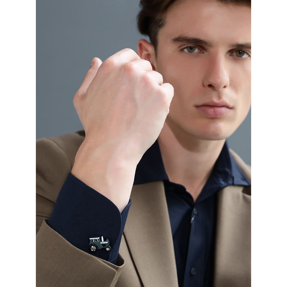 Shaze Trailblazer Green Cufflinks