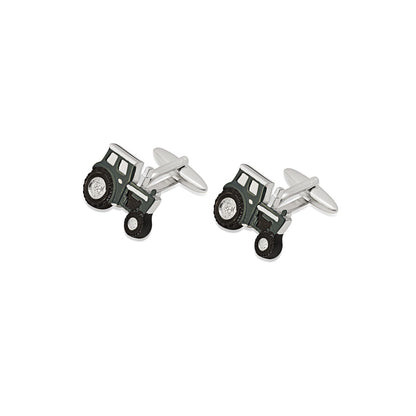 Shaze Trailblazer Green Cufflinks