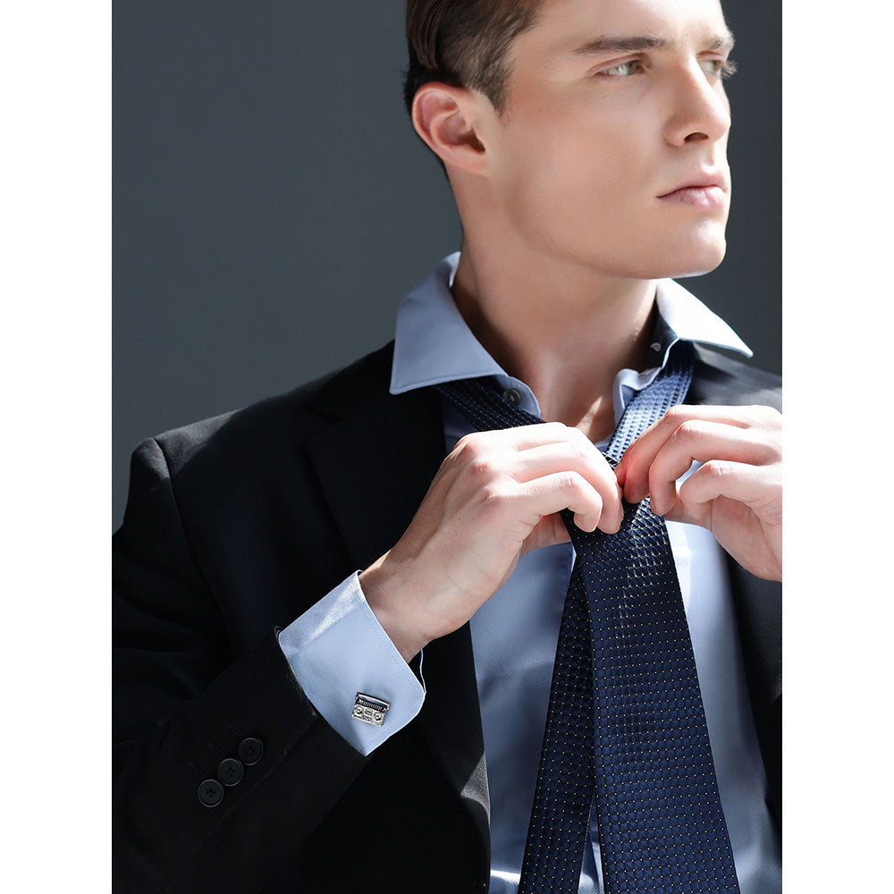 Shaze Boombox Silver Cufflinks