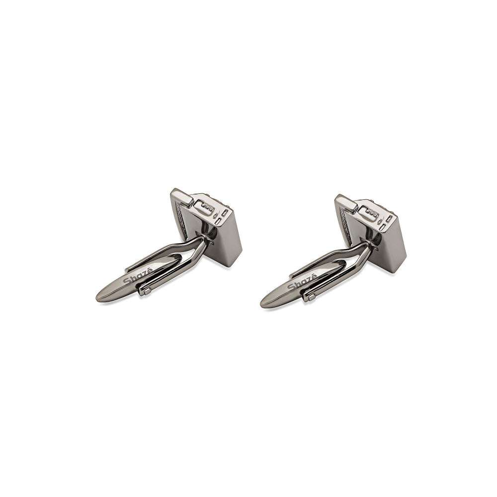 Shaze Boombox Silver Cufflinks
