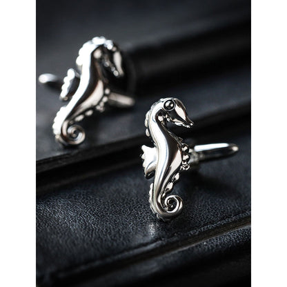 Shaze Reef Rider Silver Cufflinks