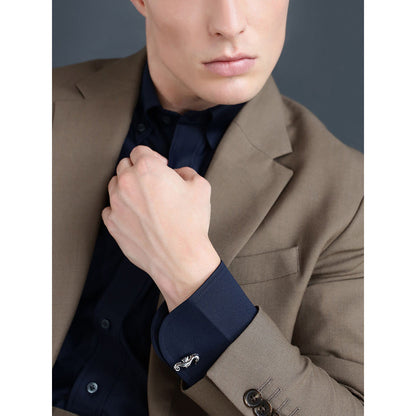 Shaze Reef Rider Silver Cufflinks