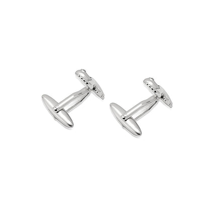 Shaze Reef Rider Silver Cufflinks