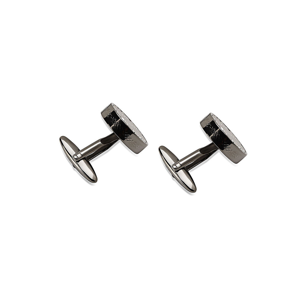 Shaze Tracks Silver Cufflinks