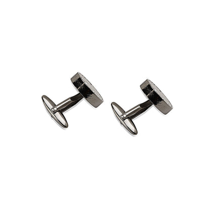 Shaze Tracks Silver Cufflinks