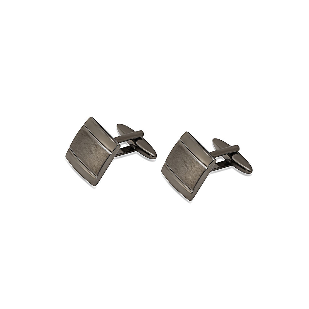 Shaze Chrome Silver Cufflinks