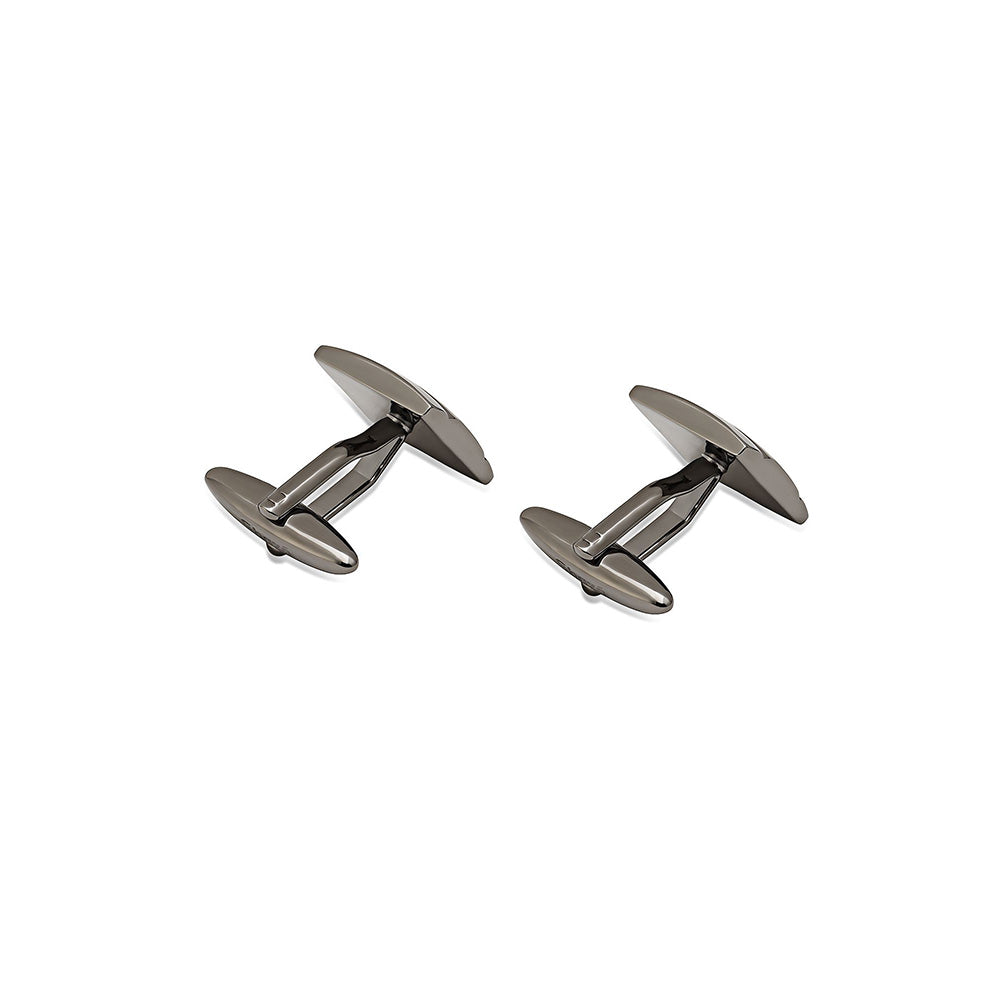Shaze Chrome Silver Cufflinks