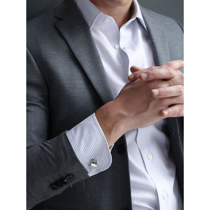 Shaze Reader Silver Cufflinks