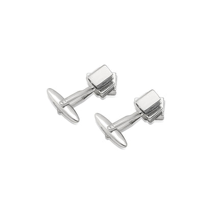 Shaze Reader Silver Cufflinks