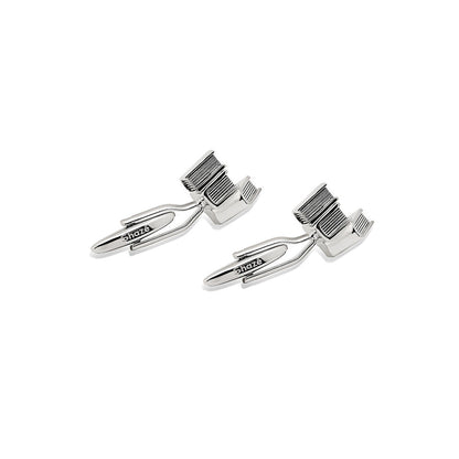 Shaze Reader Silver Cufflinks