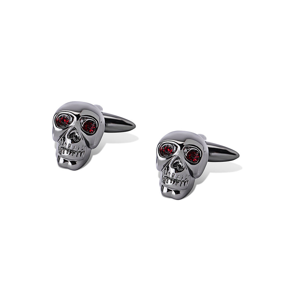 Shaze Grim Silver Cufflinks