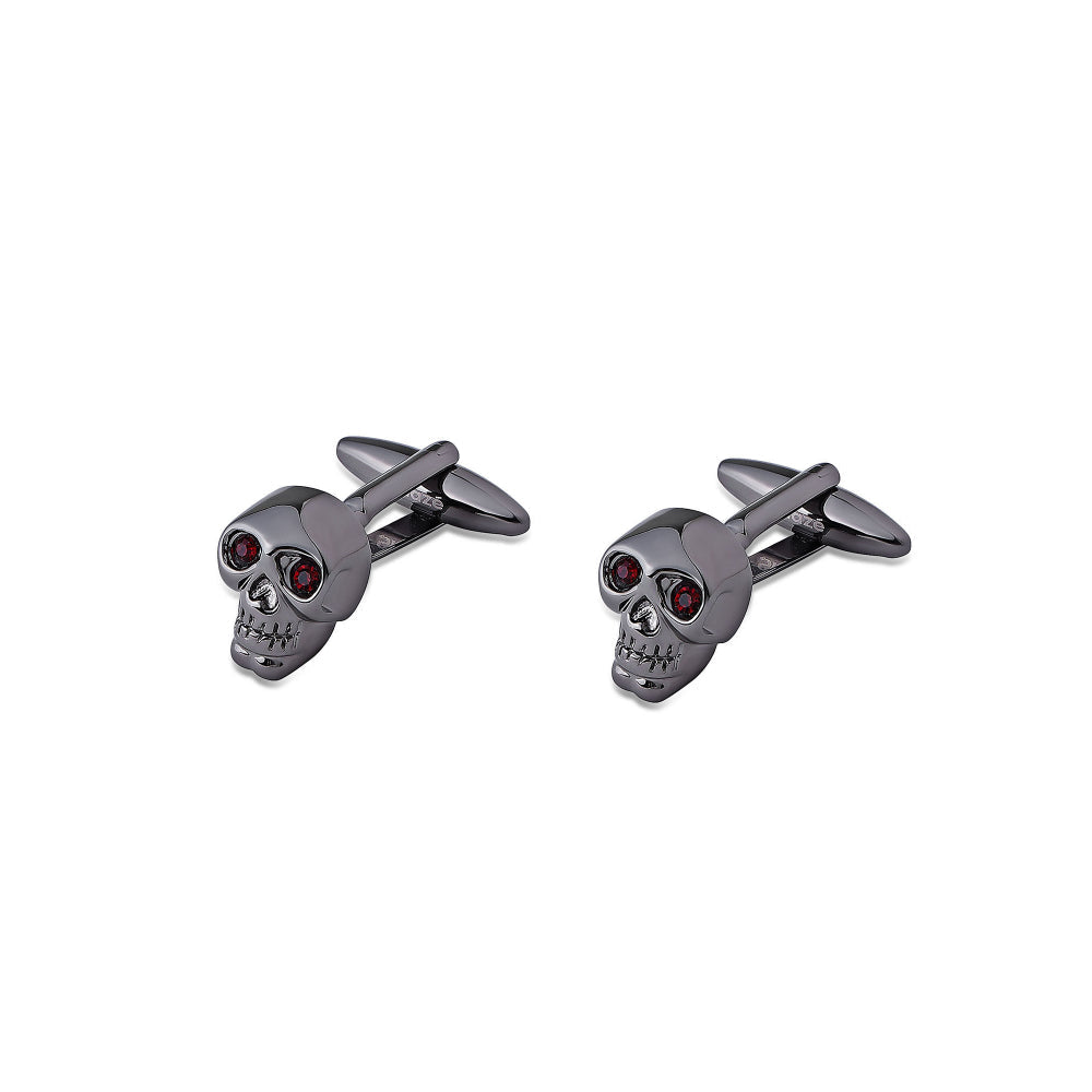 Shaze Grim Silver Cufflinks