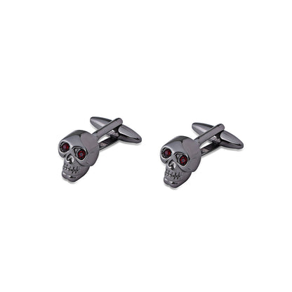 Shaze Grim Silver Cufflinks