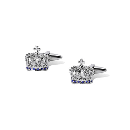 Shaze Coronation Silver Cufflinks