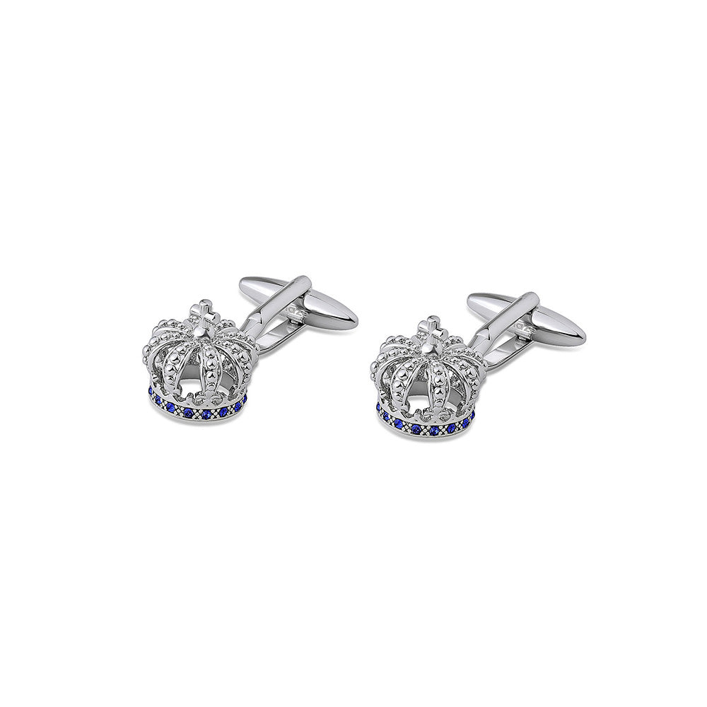 Shaze Coronation Silver Cufflinks