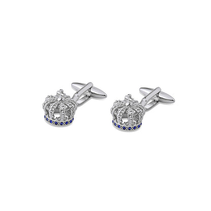 Shaze Coronation Silver Cufflinks