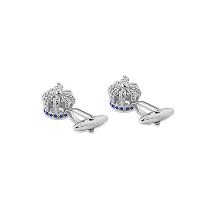 Shaze Coronation Silver Cufflinks
