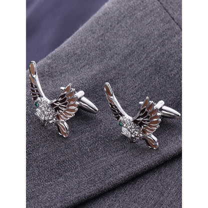 Shaze Avian Black Cufflinks