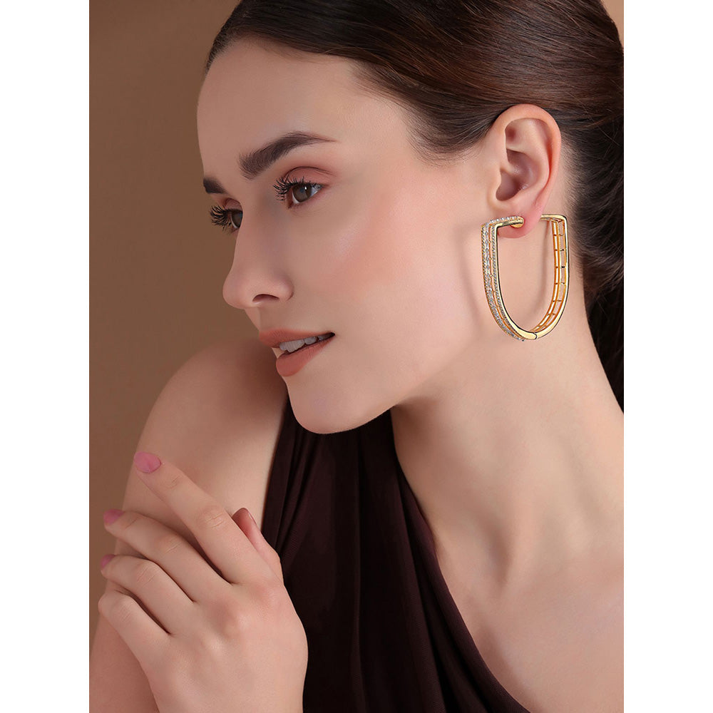 Shaze Gallery D Hoop Earring