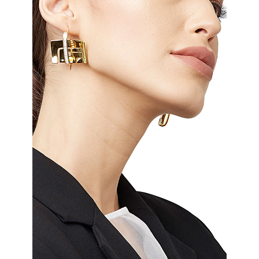 Shaze Square Plate Earring