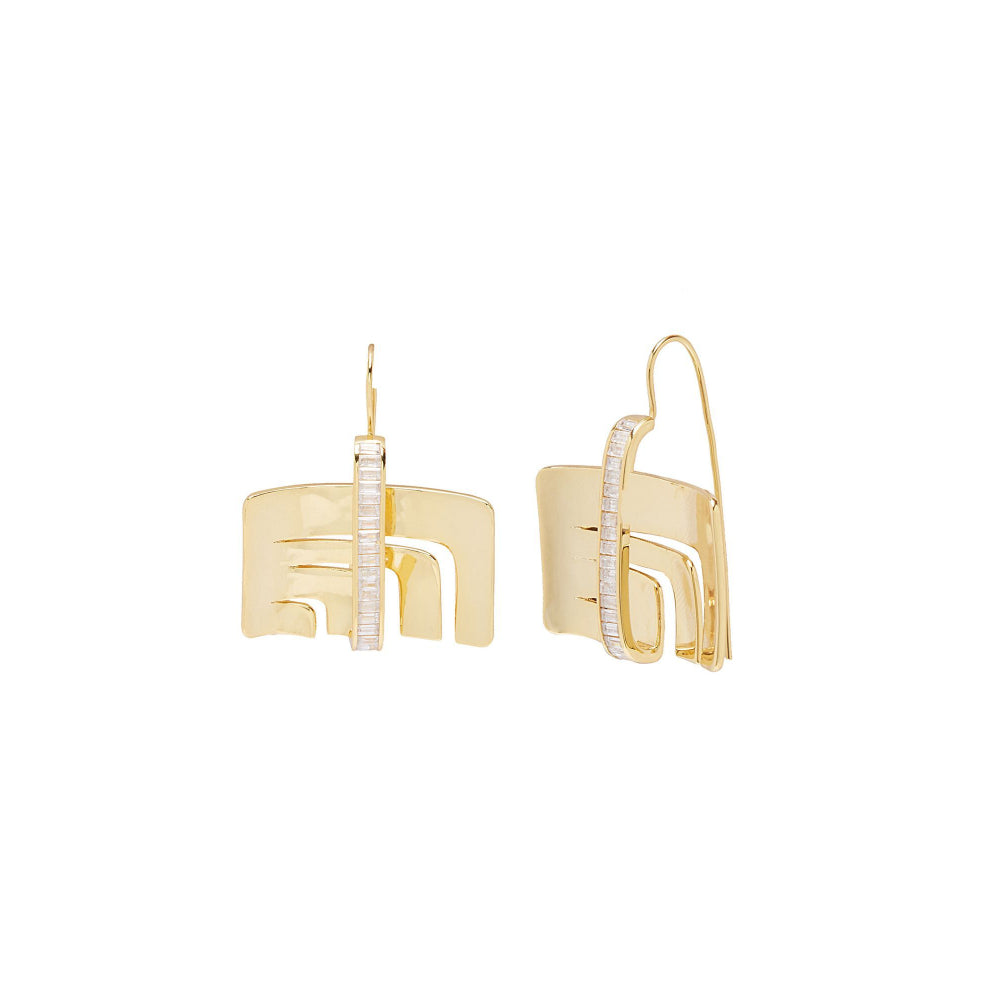 Shaze Square Plate Earring