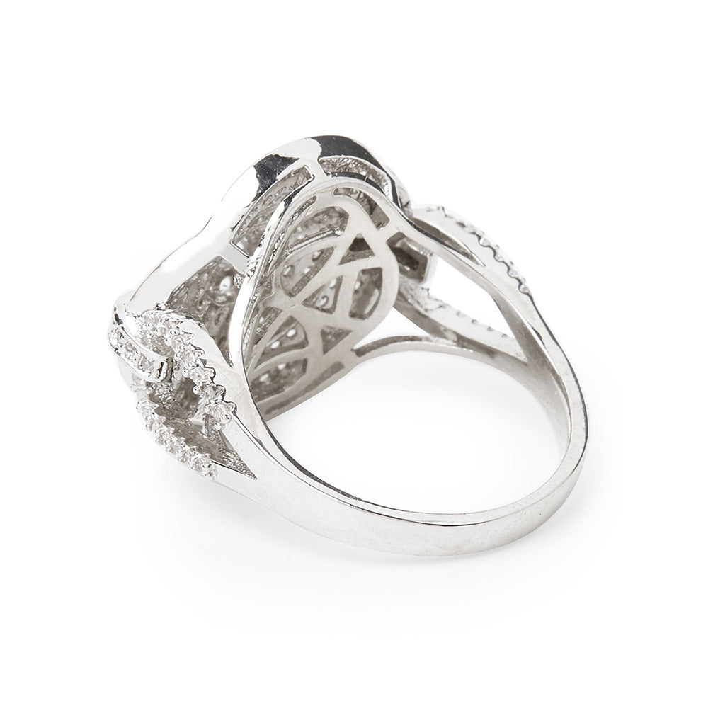 Shaze Crystal Rose Ring