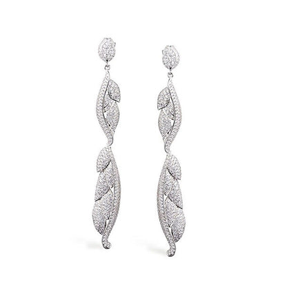 Shaze Long Pyramid Earring