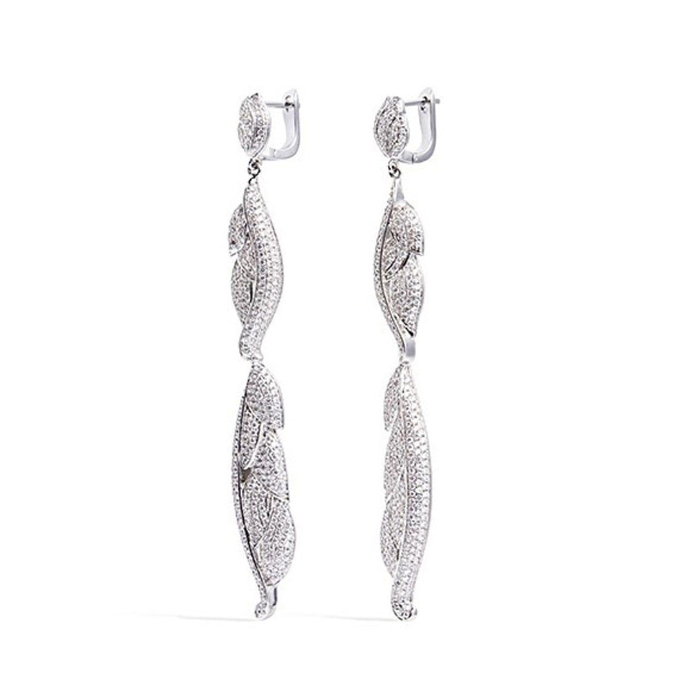 Shaze Long Pyramid Earring
