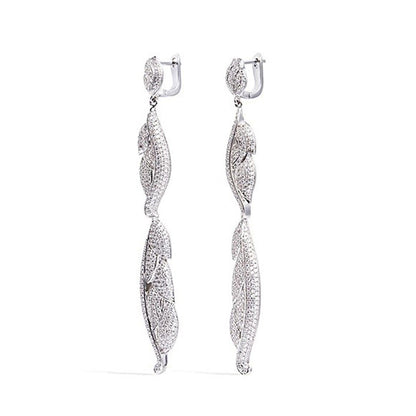 Shaze Long Pyramid Earring