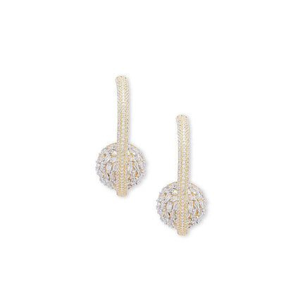 Shaze Carry Ball Drop Earring