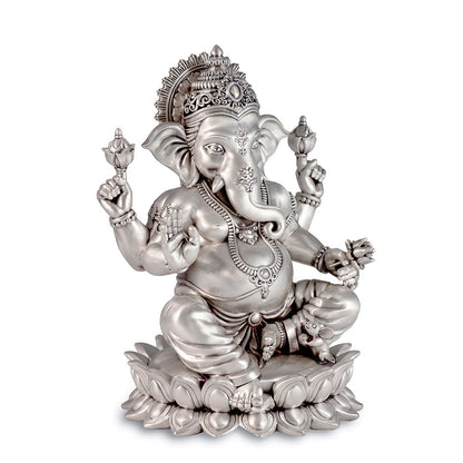 Shaze Lotus Ganesha- Satin Figurine