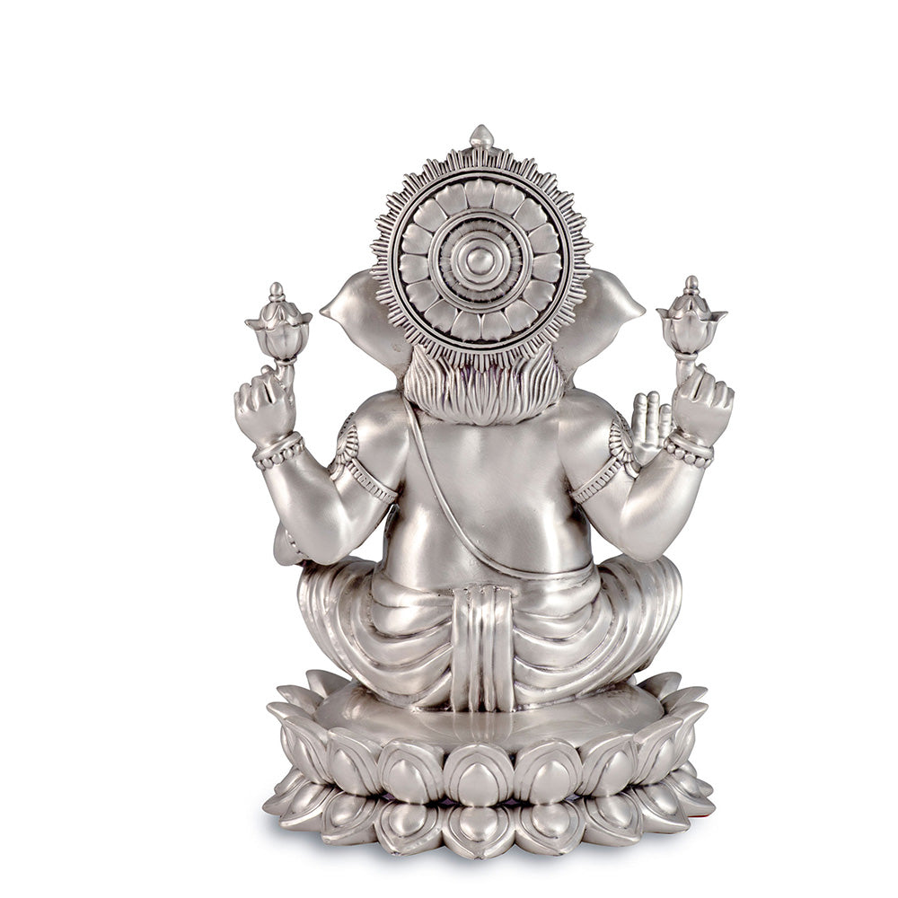 Shaze Lotus Ganesha- Satin Figurine