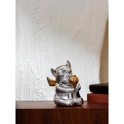 Shaze Silver Winged Drip Figurine