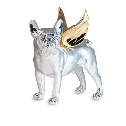 Shaze Silver Winged Watcher Figurine