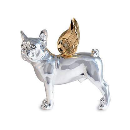 Shaze Silver Winged Watcher Figurine