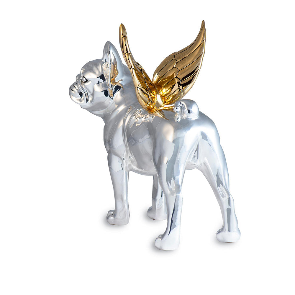 Shaze Silver Winged Watcher Figurine