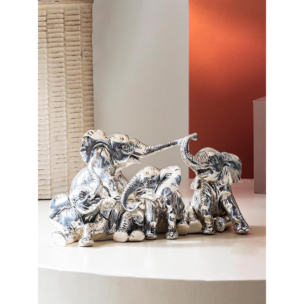 Shaze Silver Tusklets Figurine