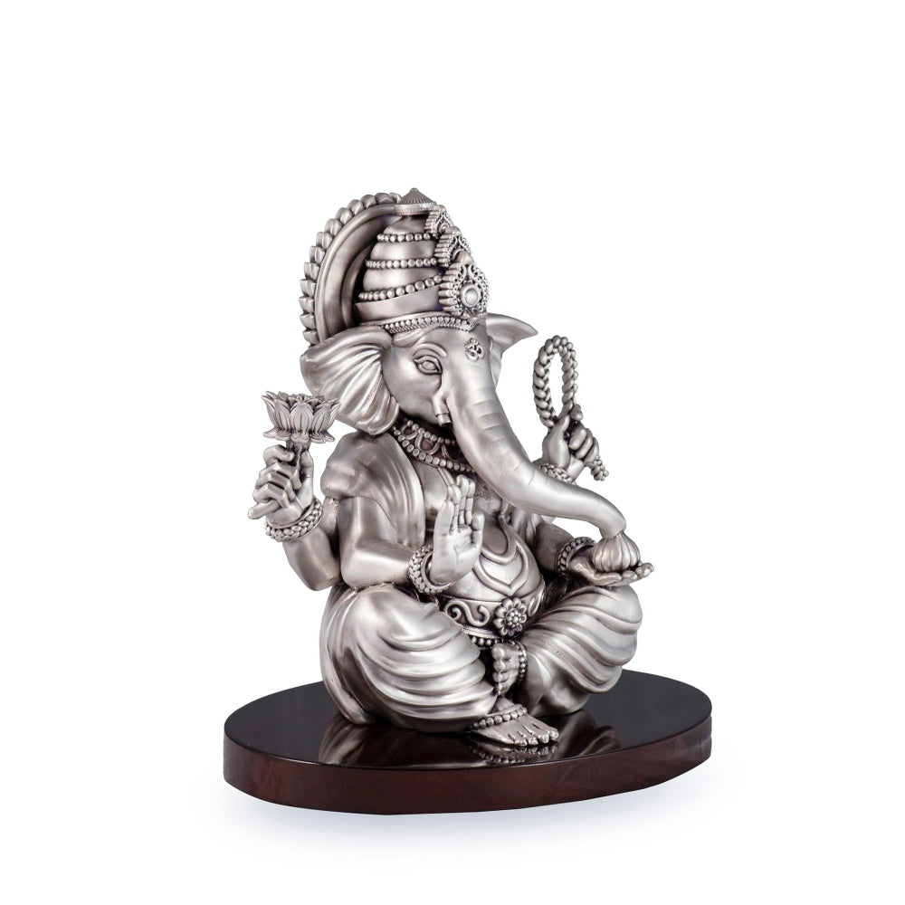 Shaze Silver Bless Ganesha Figurine