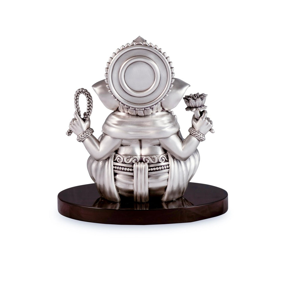 Shaze Silver Bless Ganesha Figurine