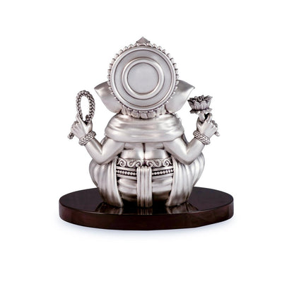 Shaze Silver Bless Ganesha Figurine
