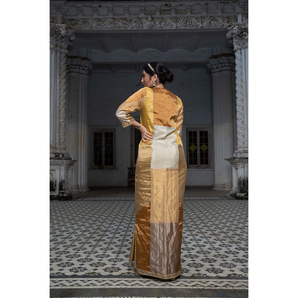Sheela Suthar Multi-Colour Signature Tissue Maxi Dress