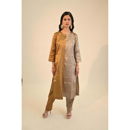 Sheela Suthar Multi-Colour Signature Zari Kurta with Pant (Set of 2)