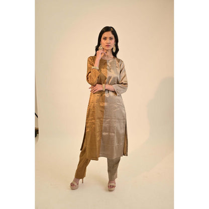 Sheela Suthar Multi-Colour Signature Zari Kurta with Pant (Set of 2)