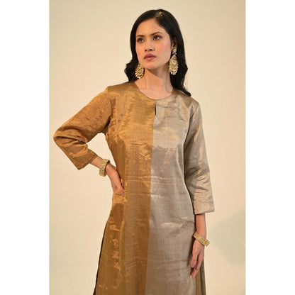 Sheela Suthar Multi-Colour Signature Zari Kurta with Pant (Set of 2)