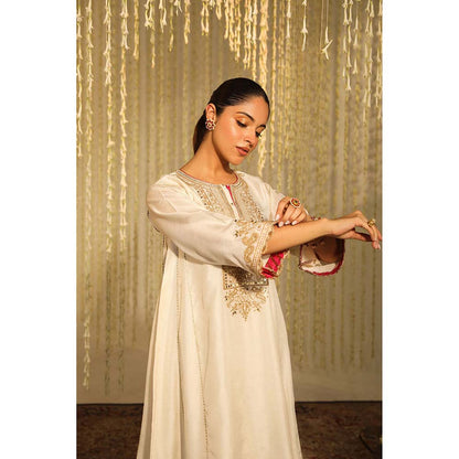 Sheetal Batra Meher Kurta & Salwar-Ivory (Set of 2)