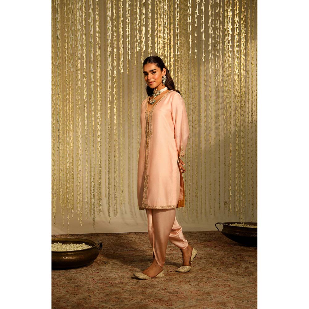 Sheetal Batra Umrah Kurta & Dhoti-Pink (Set of 2)