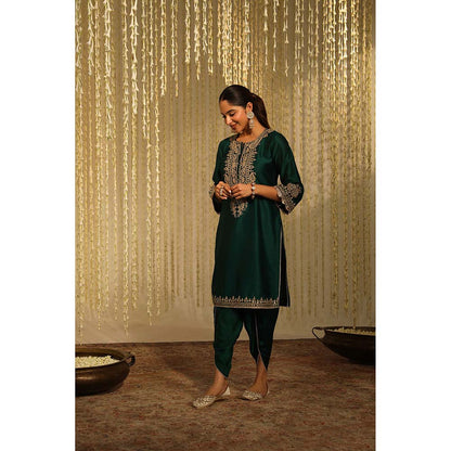 Sheetal Batra Amara Kurta & Dhoti-Green (Set of 2)