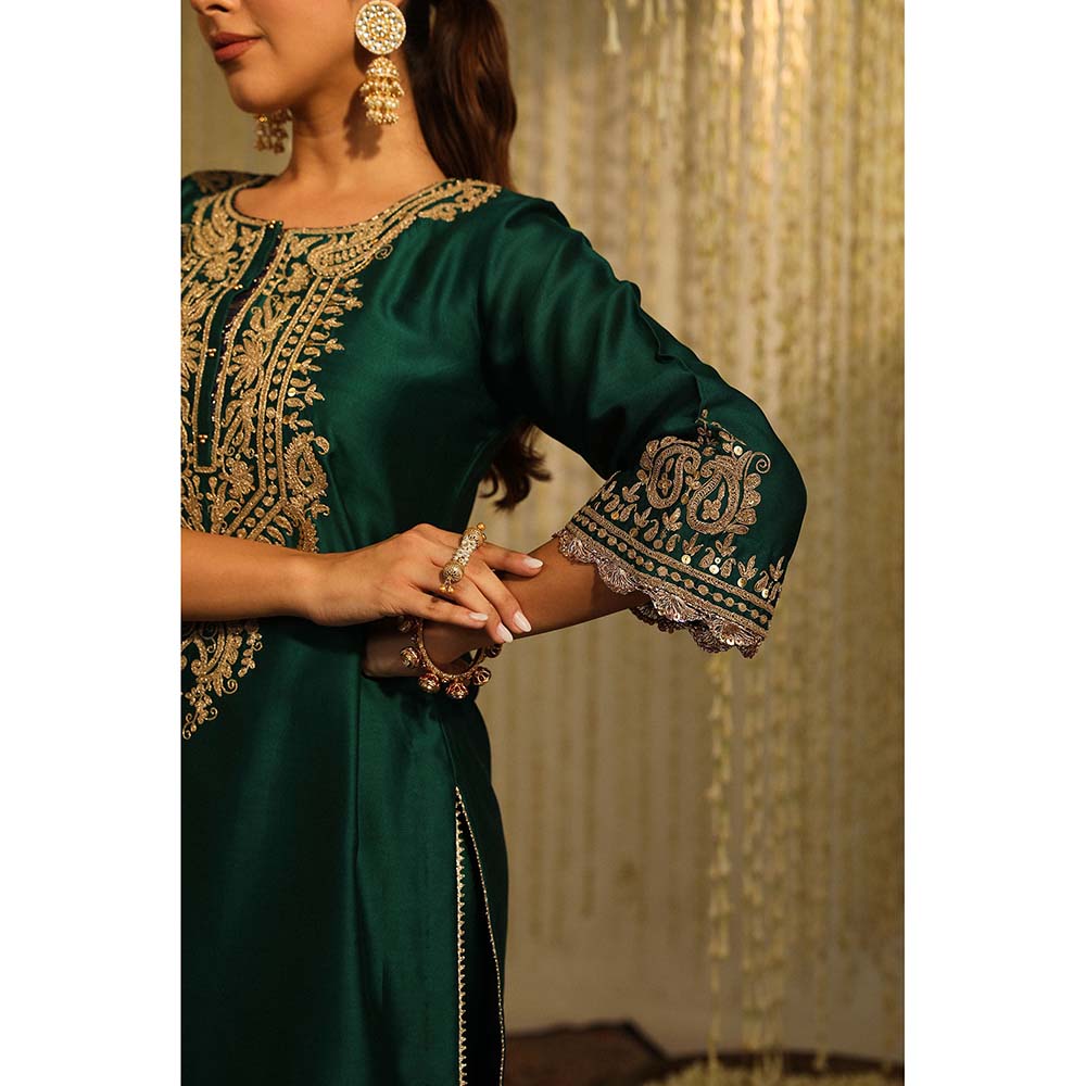 Sheetal Batra Amara Kurta & Dhoti-Green (Set of 2)