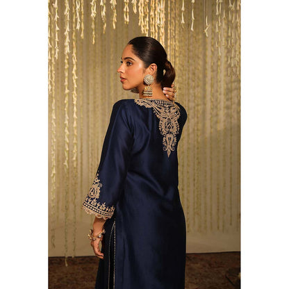 Sheetal Batra Amara Kurta & Dhoti-Blue (Set of 2)